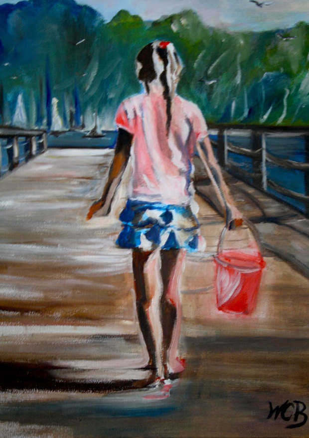 Girl with Red Pail